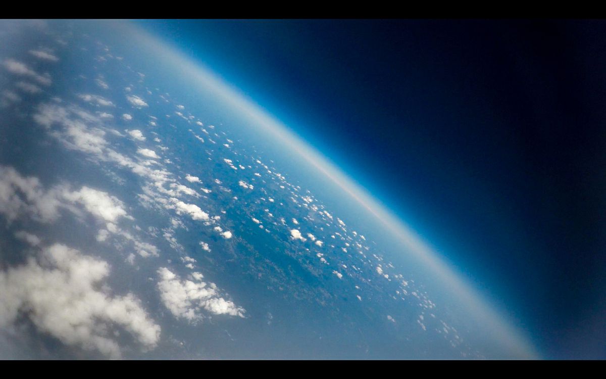 Photograph earth from the stratosphere Part I